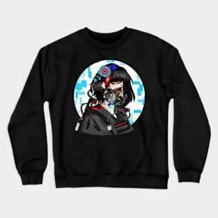 Cyberpunk girl Crewneck Sweatshirt